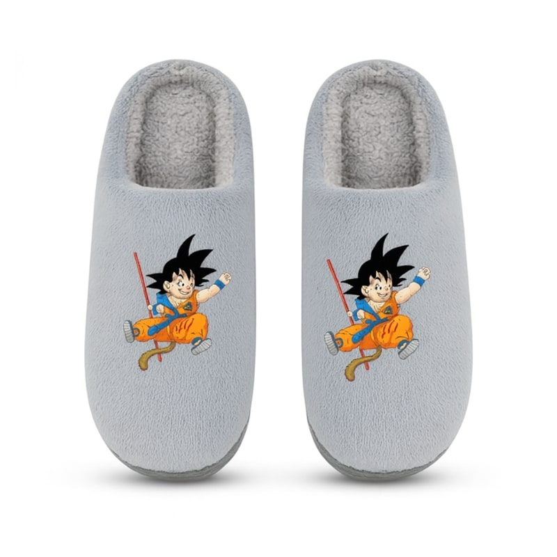 Chaussons Goku Enfant Avec Bâton Magique, Chaussons Dragon Ball