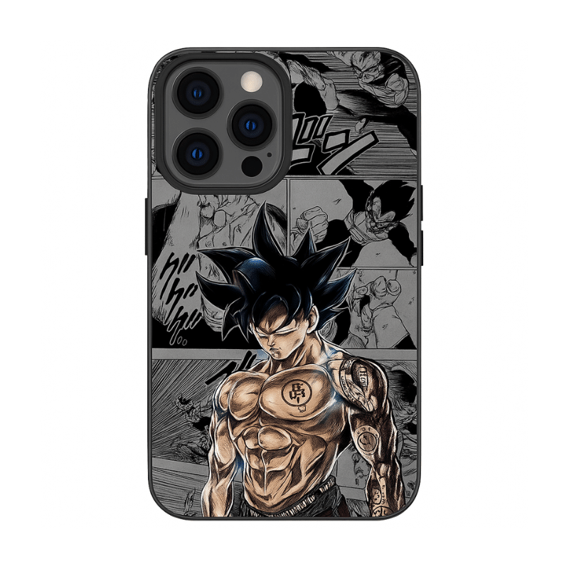 Montre Dragon Ball Goku Super Saiyan LED pour Enfant 7 Coque iPhone Antichoc Goku Ultra Instinct Fond Bande Dessinée, Coque Dragon Ball