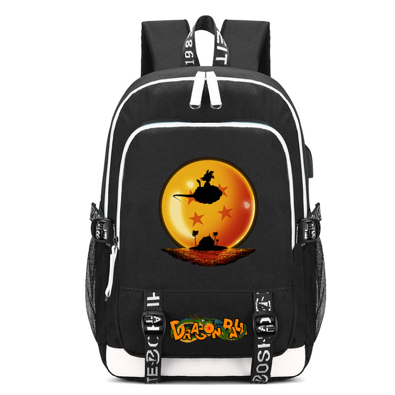 Montre Dragon Ball Goku Super Saiyan LED pour Enfant 9 Sac à Dos Dragon Ball Goku Enfant et Boule de Cristal, Sac à Dos Dragon Ball Noir
