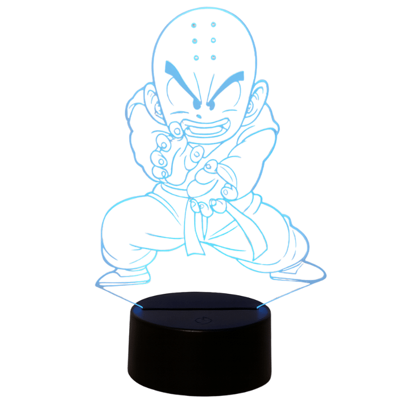 Housse de Couette Dragon Ball Goku Genkidama 10 Lampe Dragon Ball Krilin LED 3D