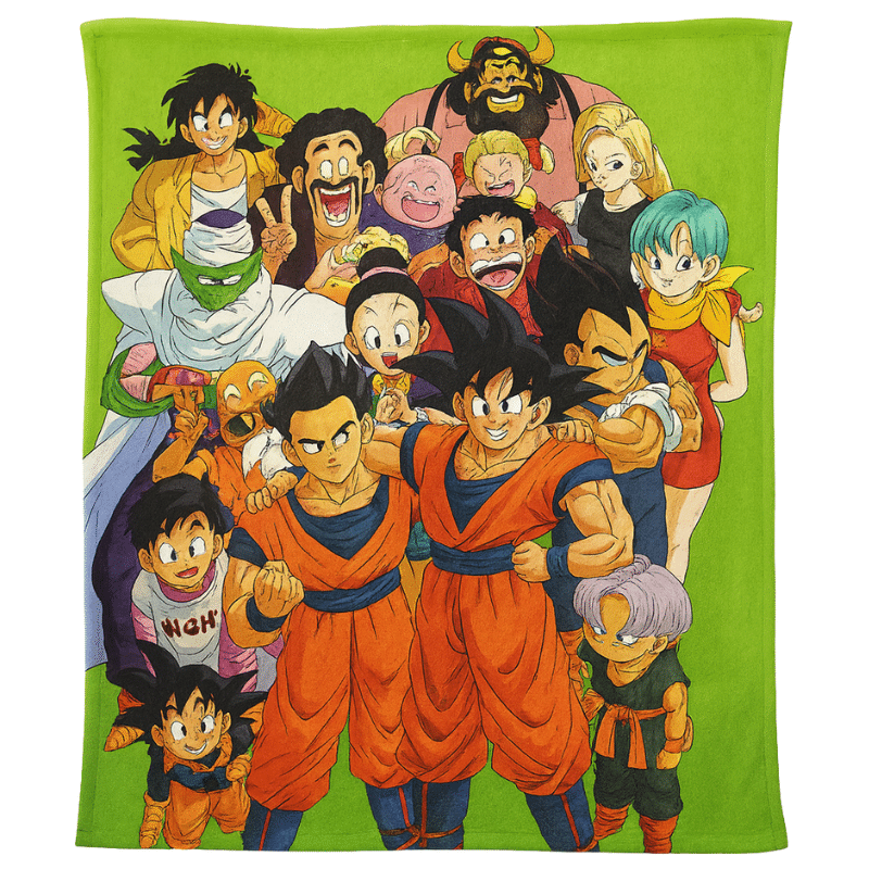 Plaid Dragon Ball Goku et Amis Guerriers Z, Plaid Dragon Ball