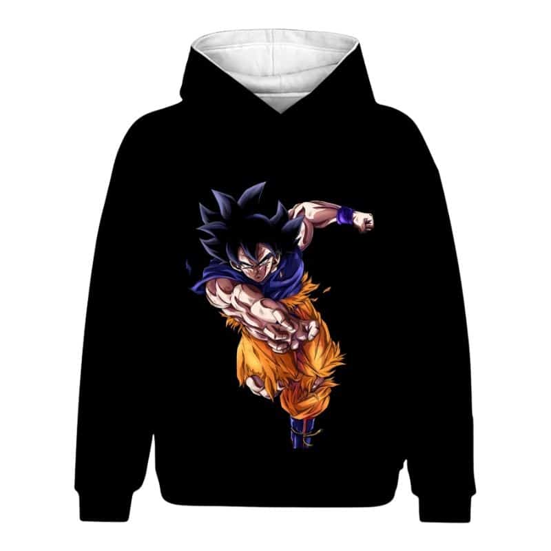 Sweat Dragon Ball Goku En Action Noir, Sweat Dragon Ball