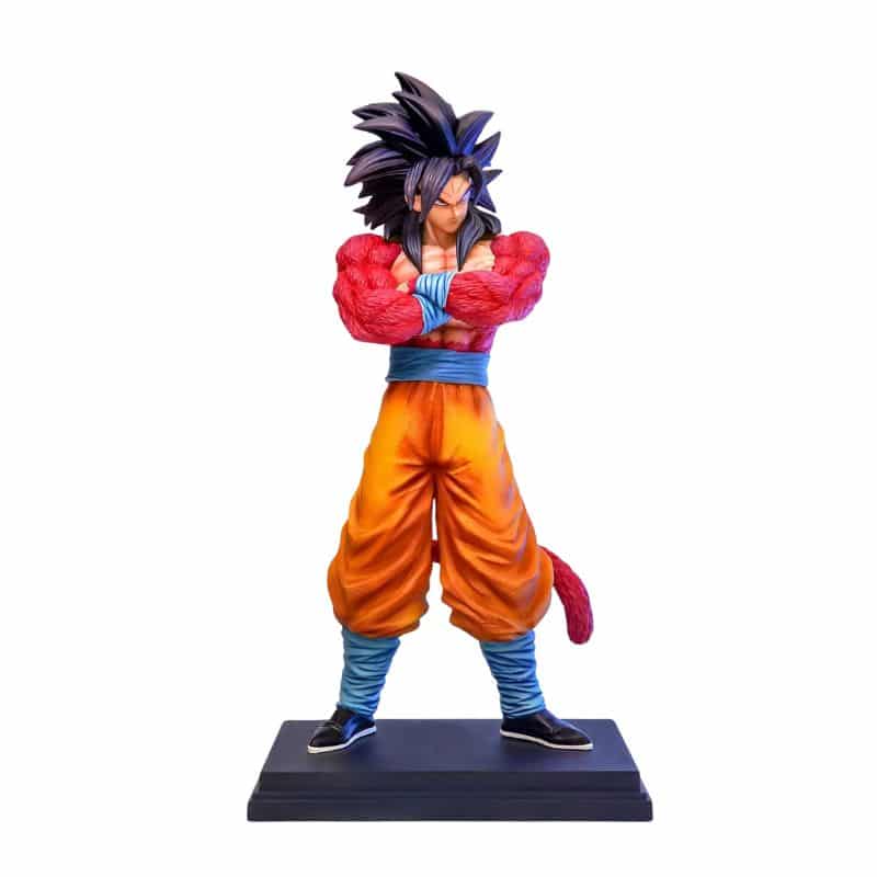 Figurine Goku Super Saiyan 4 Bras Croisés Sur Socle Noir 30 cm 1 Figurine Goku Super Saiyan 4 Bras Croisés Sur Socle Noir 30 cm