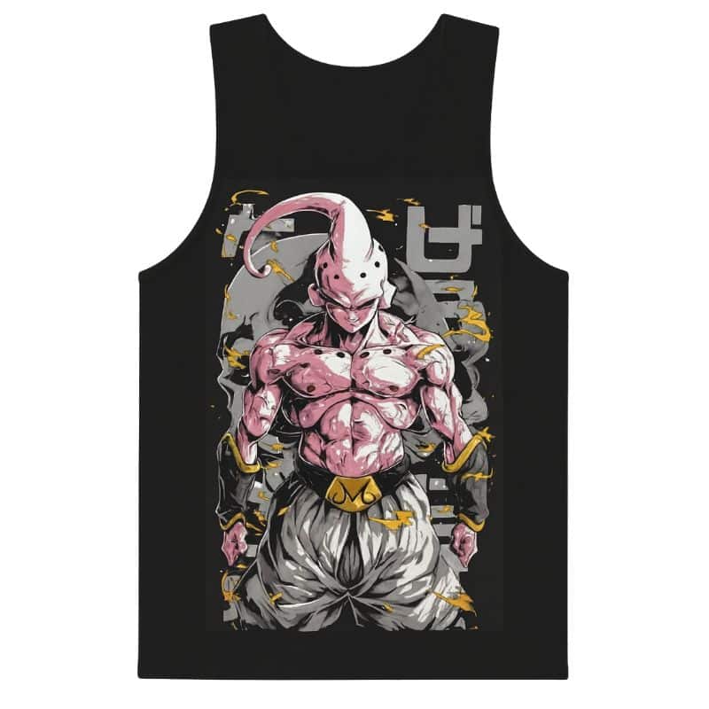 Débardeur Dragon Ball Majin Boo Forme Maléfique 1 Débardeur Dragon Ball Majin Boo Forme Maléfique, Débardeur Dragon Ball Noir