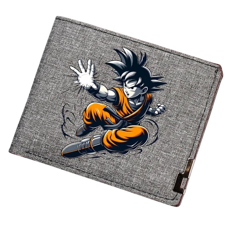 Portefeuille Dragon Ball Design Goku 1 Portefeuille Dragon Ball Design Goku, Porte Feuille Dragon Ball Gris