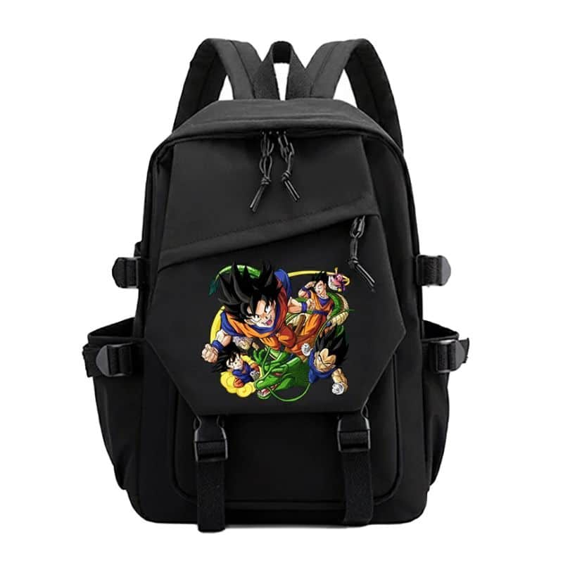 Cartable Dragon Ball Noir Avec Boules De Cristal 10 Cartable Dragon Ball Daima, Cartable Dragon Ball
