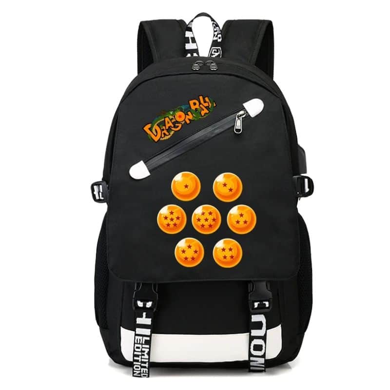 Cartable Dragon Ball Noir Avec Boules De Cristal 1 Cartable Dragon Ball Noir Avec Boules De Cristal, Cartable Dragon Ball Noir