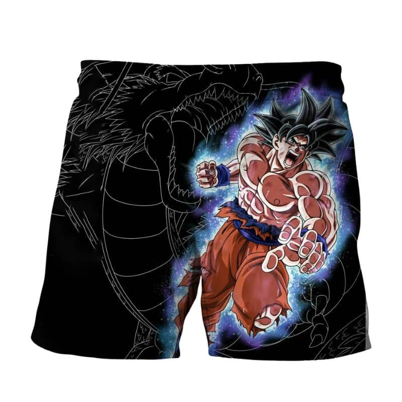 Short De Bain Dragon Ball Goku Ultra Instinct 1 Short de bain Dragon Ball Z avec symbole Kanji