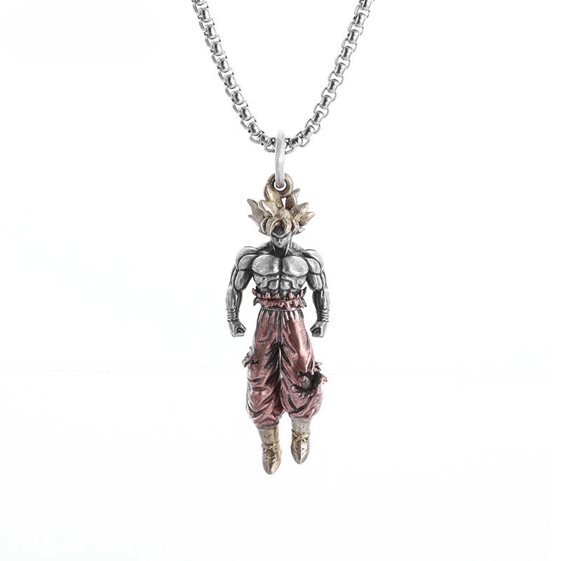 Collier Dragon Ball Z Pendentif Goku Super Saiyan 1 Collier Dragon Ball Z Pendentif Goku Super Saiyan, Collier stylé Dragon Ball