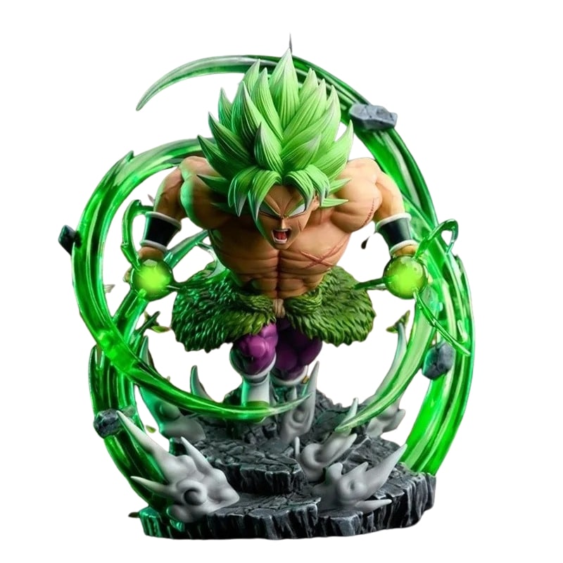 Figurine Broly Super Saiyan Vert Cri De Puissance 16 cm, Figurine Broly Dragon Ball
