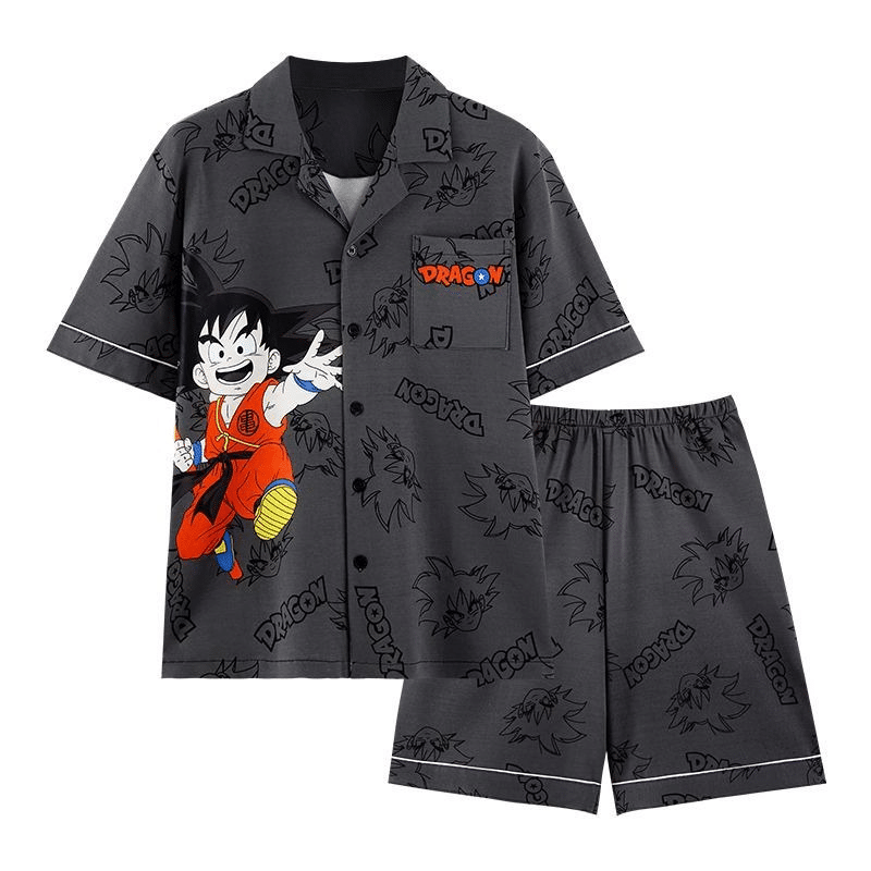 Pyjama Dragon Ball Goku Enfant Gris Foncé, Pyjama Dragon Ball