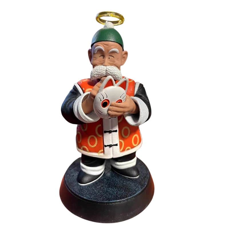 Figurine Maître Mutaito avec Auréole et Masque 18 cm, Figurine Mutaito Dragon Ball