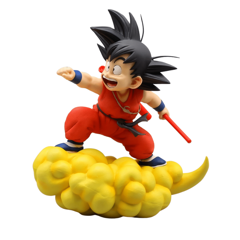 Figurine Son Goku Enfant avec Nuage Jaune En Vol 20 cm - Vue 2 Figurine Son Goku Enfant avec Nuage Jaune En Vol 20 cm - Vue 2