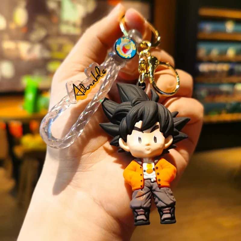 Porte Clé Dragon Ball Super Mini Figurine Goku 5 cm