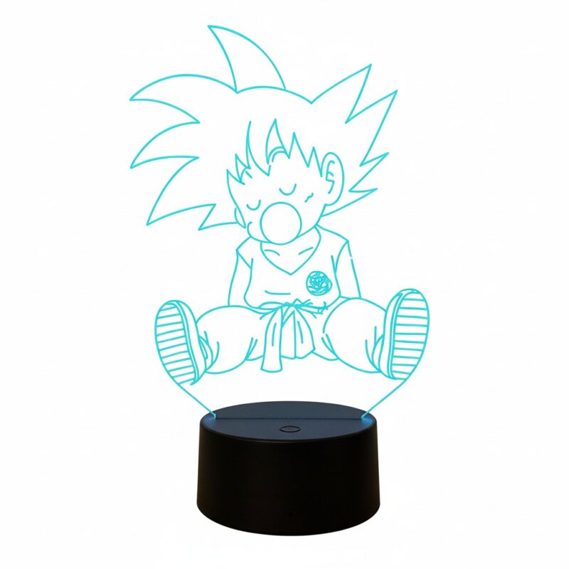 Poster Dragon Ball Goku Enfant Avec Krilin Et Tortue Géniale 6 Lampe LED Dragon Ball Goku Enfant Endormi, Lampe Dragon Ball