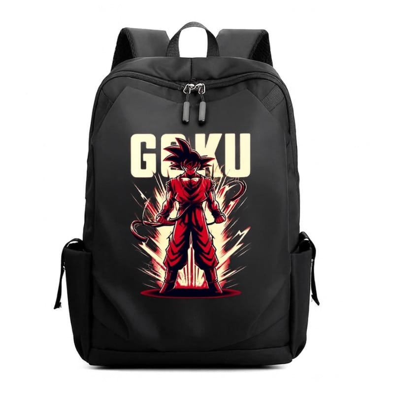 Sac à Dos Dragon Ball avec Goku en Pleine Puissance, Sac à Dos Goku Noir