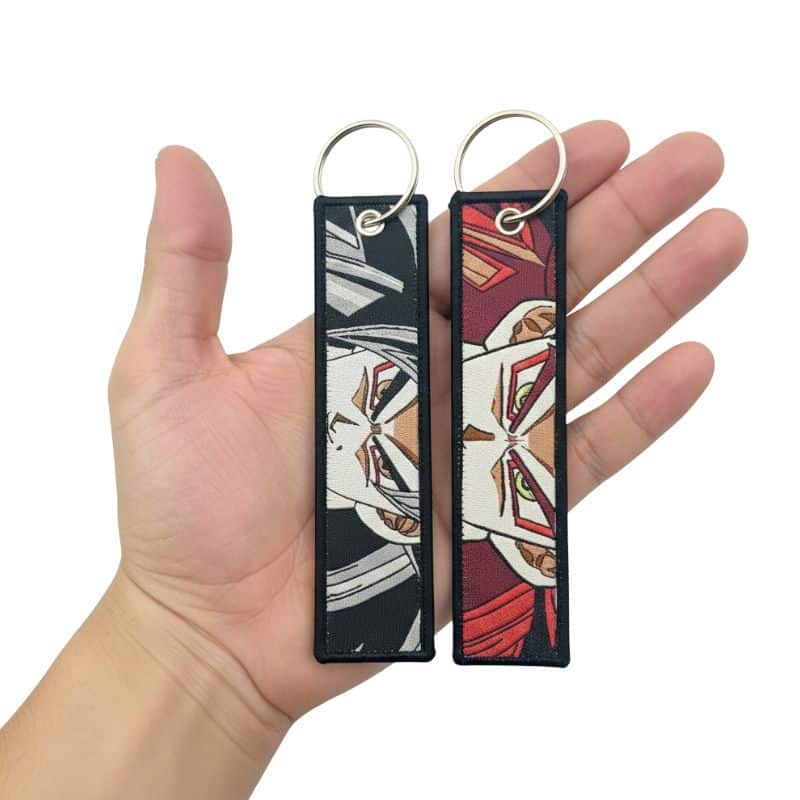 Porte Clé Dragon Ball Double Face Goku Transformation - Vue 2 Porte Clé Dragon Ball Double Face Goku Transformation - Vue 2