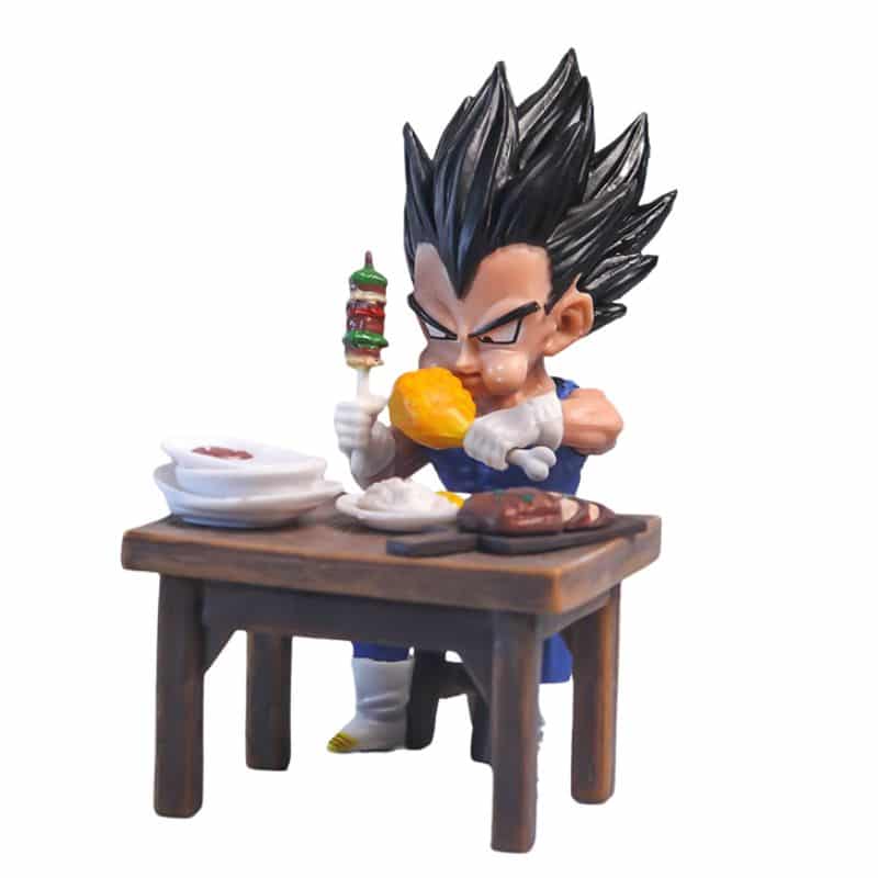 Figurine Vegeta Réaliste Mangeant De La Viande - Vue 2 Figurine Vegeta Réaliste Mangeant De La Viande - Vue 2