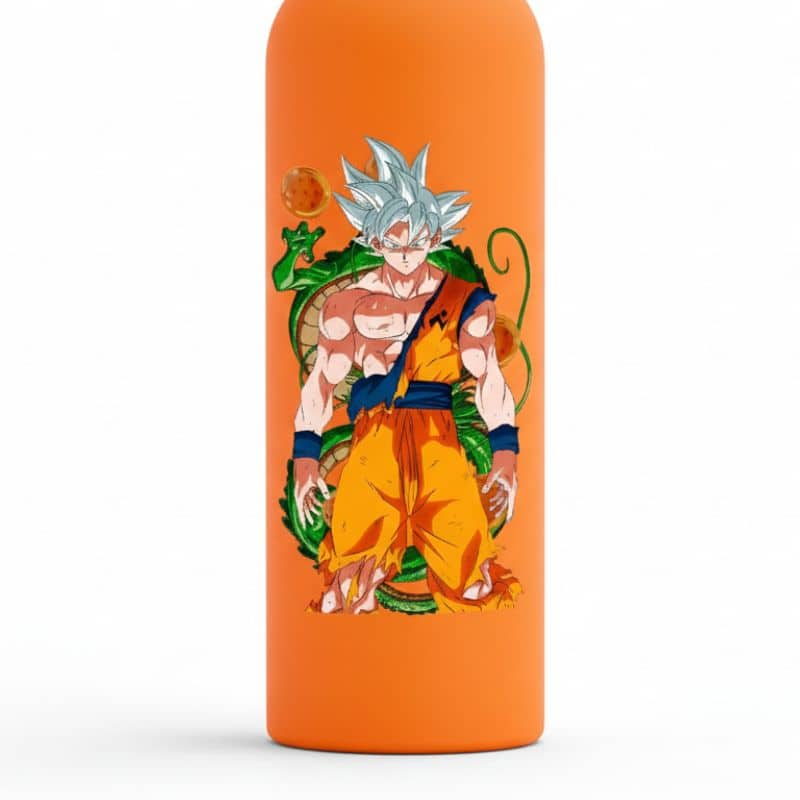 Gourde Dragon Ball Avec Goku Et Shenron - Vue 4 Gourde Dragon Ball Avec Goku Et Shenron - Vue 4