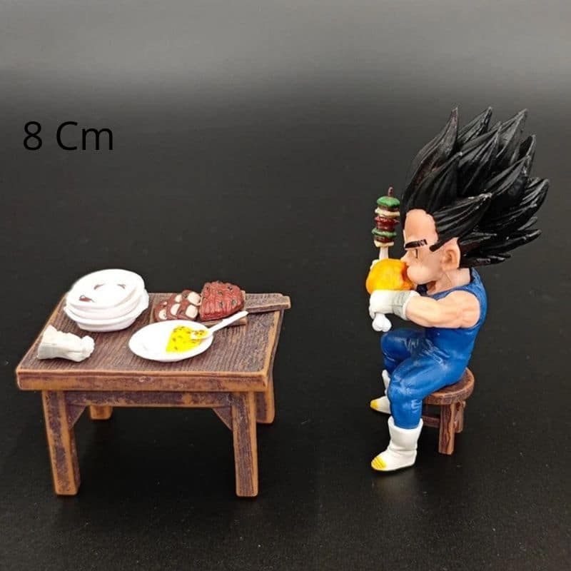 Figurine Vegeta Réaliste Mangeant De La Viande - Vue 3 Figurine Vegeta Réaliste Mangeant De La Viande - Vue 3