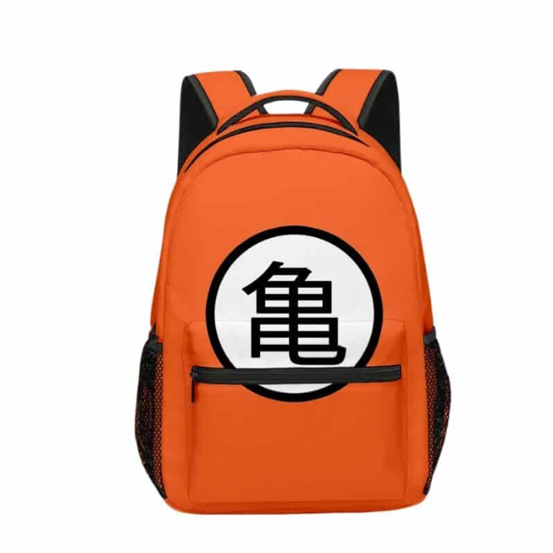 Sac à Dos Dragon Ball Emblème Kame Orange Iconique, Sac à Dos Dragon Ball
