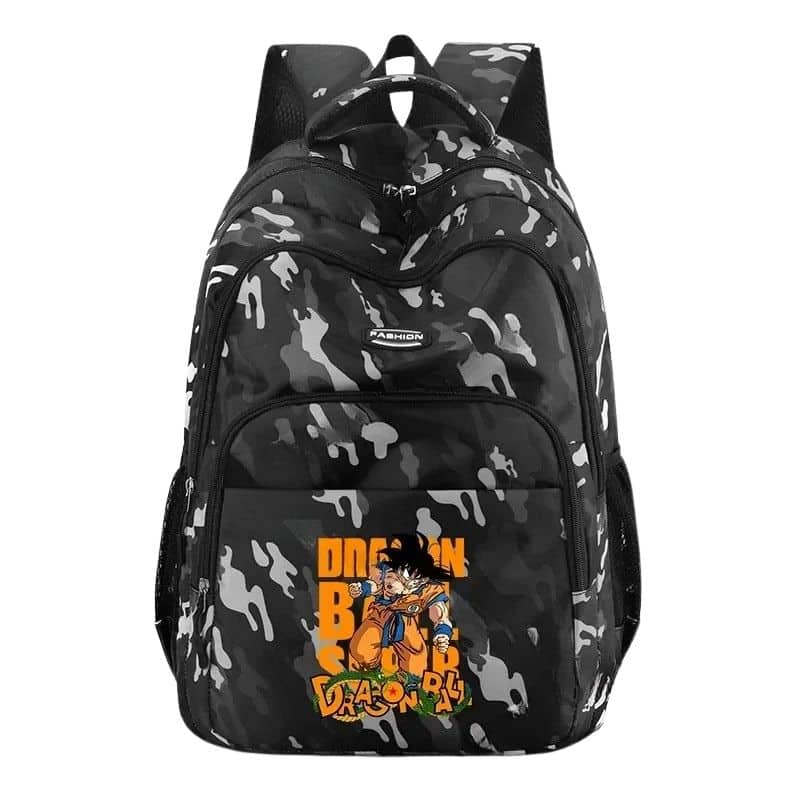 Sac À Dos Dragon Ball Son Goku Style Camouflage