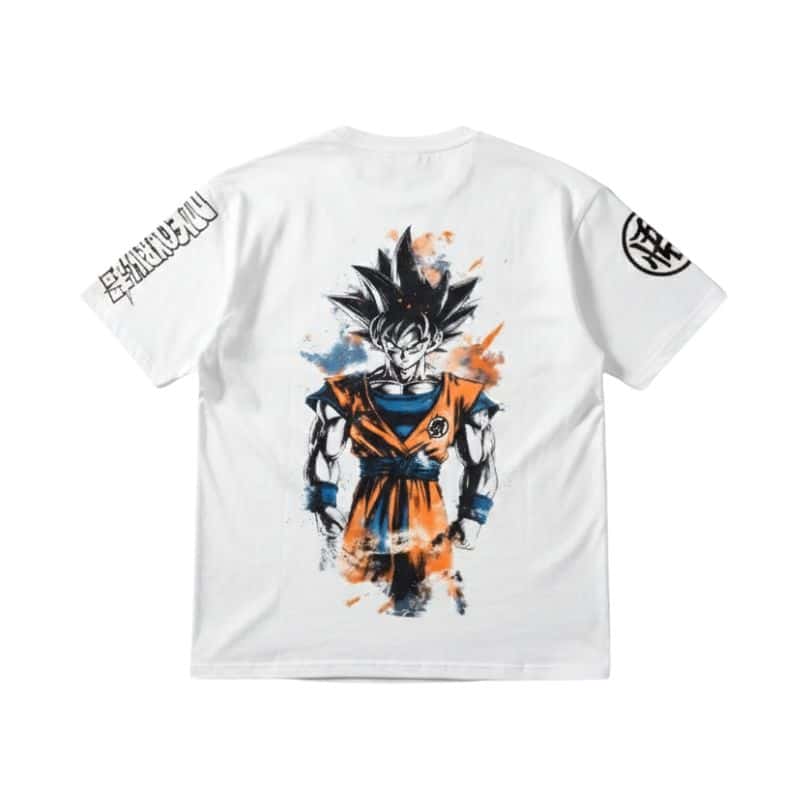 T-Shirt Dragon Ball Goku Forme Base Style Peinture
