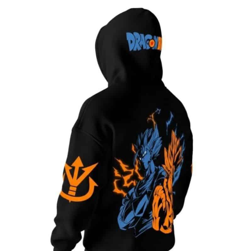 Dragon Ball Universe 16 Sweat Dragon Ball Avec Goku Ultra Instinct Et Vegeta Super Saiyan, Sweat Dragon Ball Noir