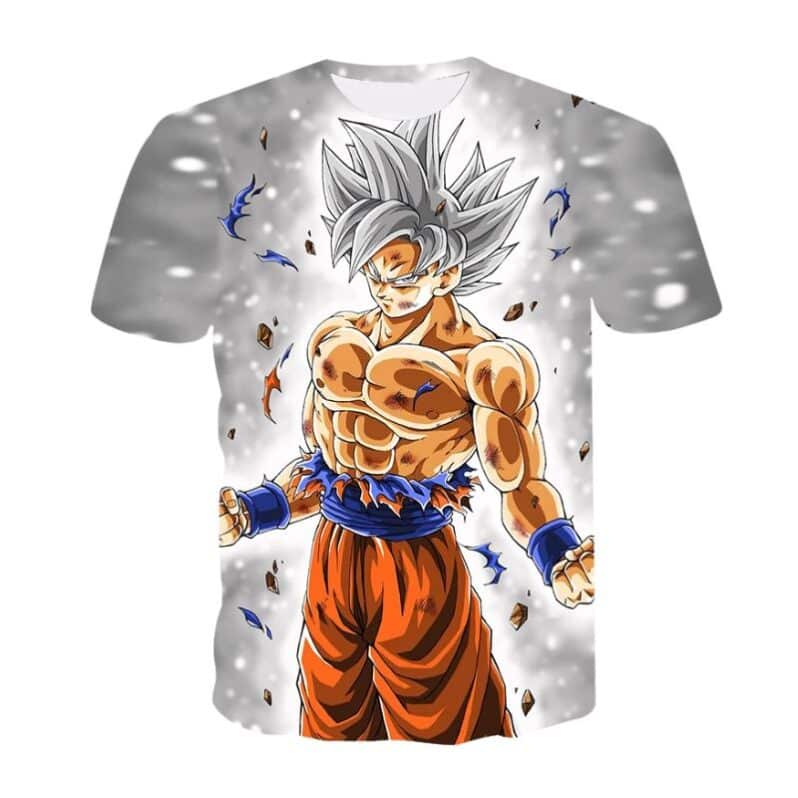 Dragon Ball Universe 15 T-Shirt Dragon Ball Avec Goku Ultra Instinct Puissance Ultime, T-Shirt Dragon Ball