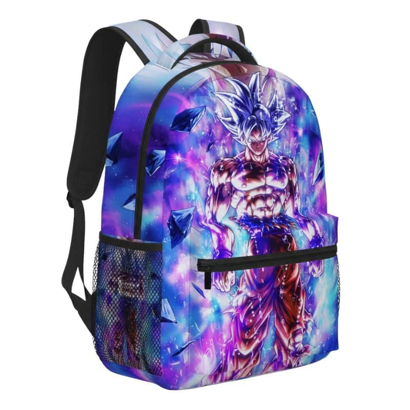 Sac à Dos Dragon Ball Goku Ultra Instinct Énergie Cosmique - Vue 3 Sac à Dos Dragon Ball Goku Ultra Instinct Énergie Cosmique - Vue 3